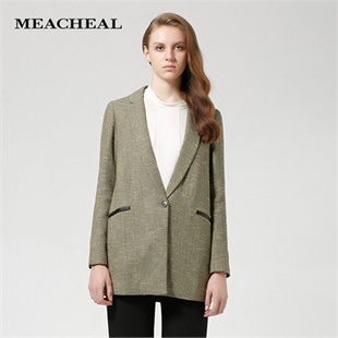 Meacheal米茜尔 专柜正品2014冬季新款女装 黄