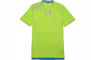 adidas d85673 climachill tee 绿色男子短袖t恤_147.cn