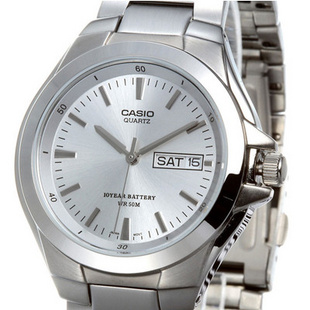 casio 卡西欧指针男表mtp-1228d-7a(经典的畅销"双历"表)