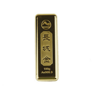 长城金银 au9999万足金长城投条100g 黄金收藏品 纯金投资品 礼品