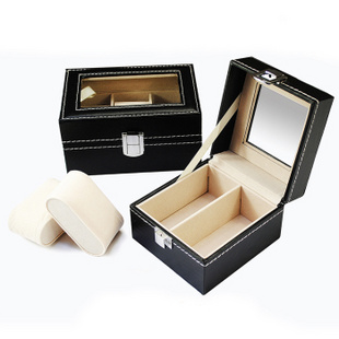 巴巴罗莎 欧式皮质时尚简洁六格手表盒 收纳盒子首选