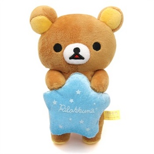 rilakkuma 轻松熊 星空系列毛绒小公仔.懒妹坐姿